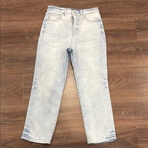 Express Blue Straight Leg Jeans